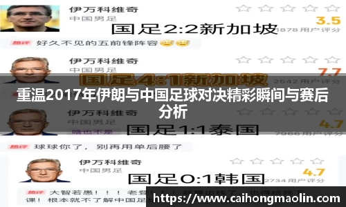重温2017年伊朗与中国足球对决精彩瞬间与赛后分析