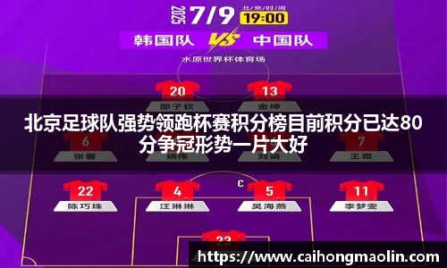 北京足球队强势领跑杯赛积分榜目前积分已达80分争冠形势一片大好